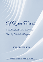 Of Quiet Places (voice and piano)