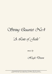 String Quartet No 4 - A Lute of Jade