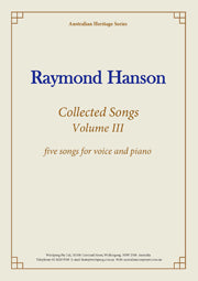 Collected Songs Volume III  (Hanson)