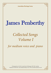 Collected Songs, Volume I (Penberthy)