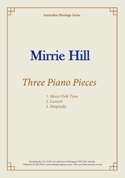 Three Piano Pieces