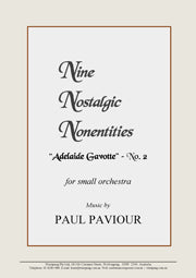 Nine Nostalgic Nonentities No. 2 - "Adelaide Gavotte"