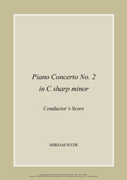 Piano Concerto No 2 in C# minor