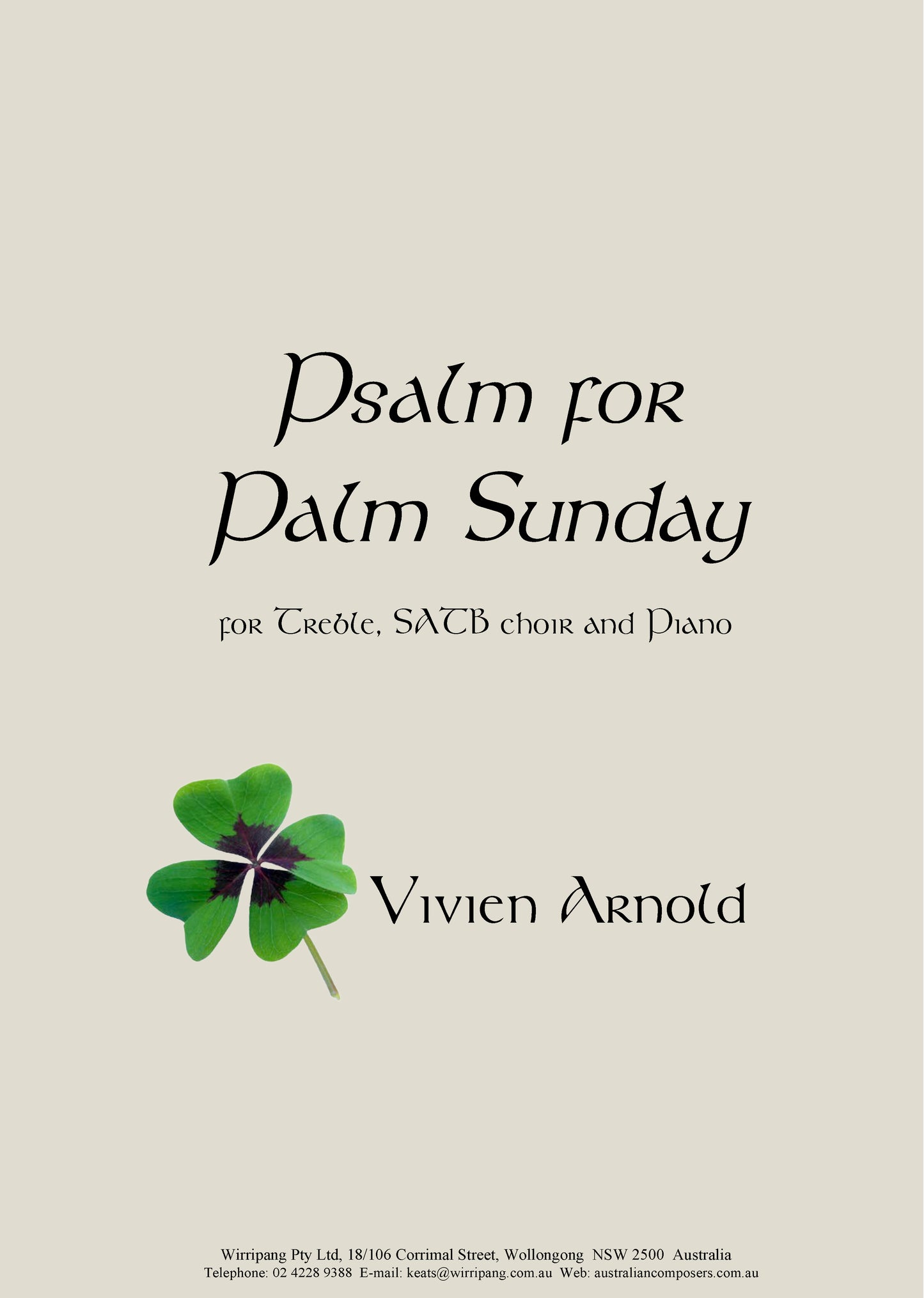 Psalm for Palm Sunday