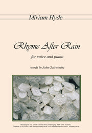 Rhyme After Rain (Galsworthy)