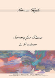 Sonata for Piano in G Minor