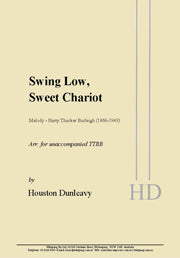 Swing Low, Sweet Chariot - TTBB