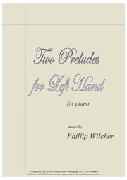 Two Preludes for Left Hand