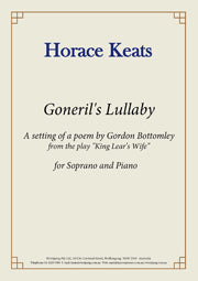 Gonerills Lullaby (Bottomley) - vocal