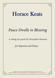 Peace Dwells in Blessing (Brennan)